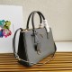 Prada Galleria Medium Bag In Grey Saffiano Leather