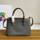 Prada Galleria Medium Bag In Grey Saffiano Leather