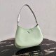 Prada Cleo Small Bag In Aqua Brushed Leather