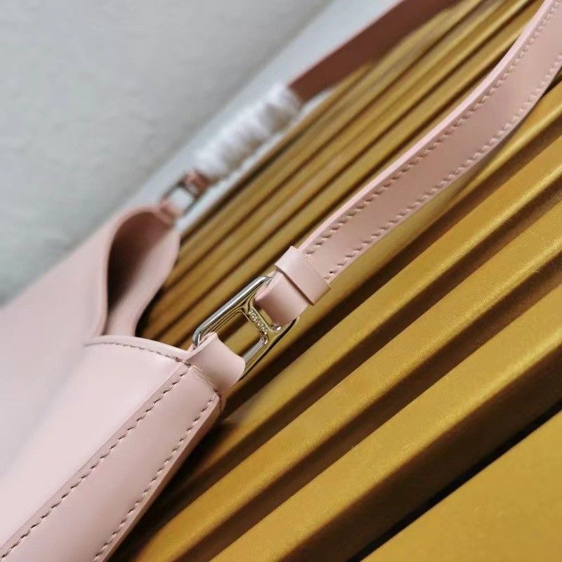 Prada Cleo Small Bag In Pink Brushed Leather