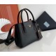 Prada Double Mini Bag In Black Saffiano Leather