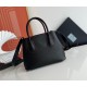 Prada Double Mini Bag In Black Saffiano Leather