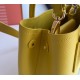 Prada Double Mini Bag In Yellow Saffiano Leather