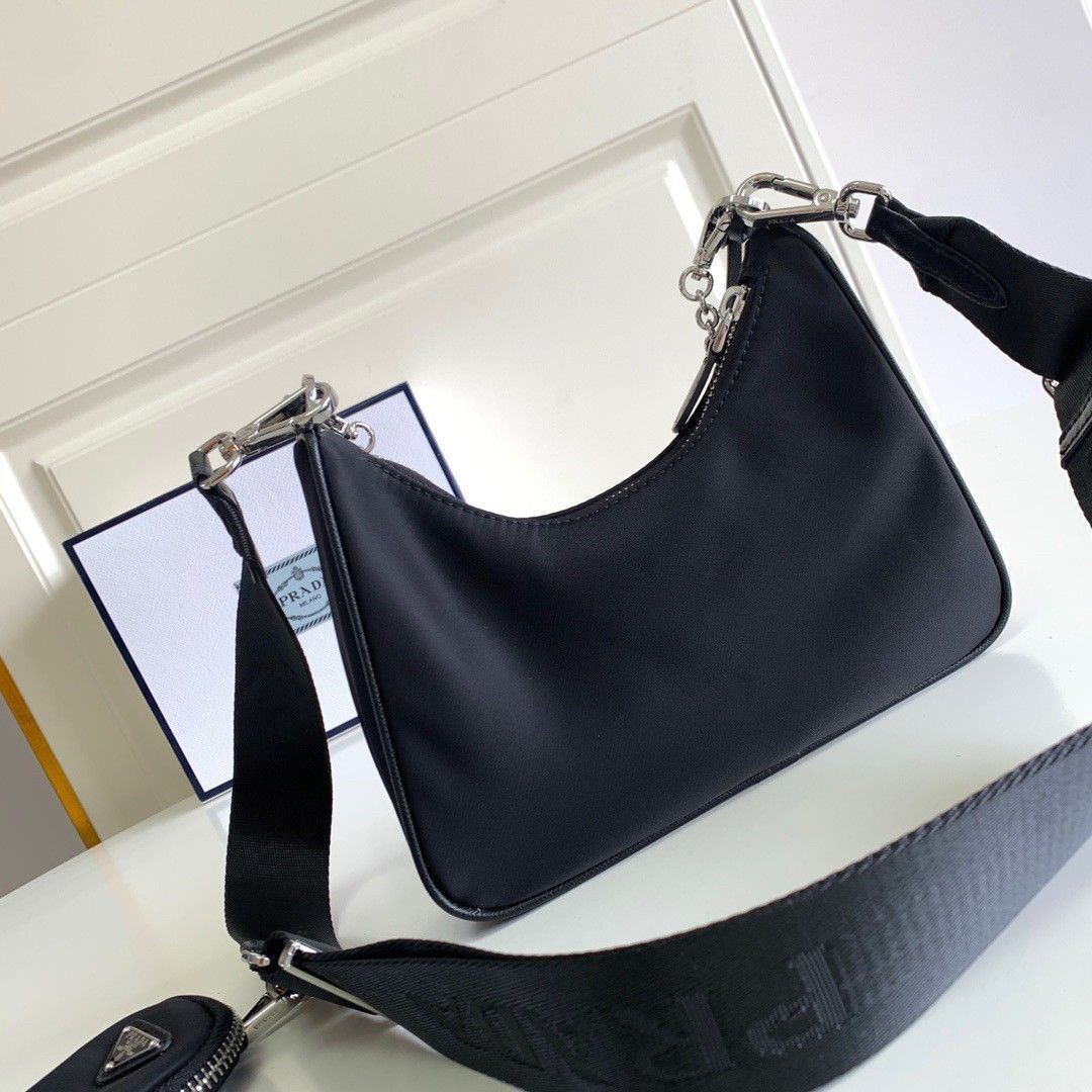 Prada Re-Edition 2005 Shoulder Bag In Black Re-Nylon