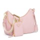 Prada Re-Edition 2005 Shoulder Bag In Pink Saffiano Leather