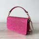 Valentino Small Loco Shoulder Bag with Rhinestone Applique