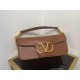 Valentino Loco Large Shoulder Bag In Brown Calfskin