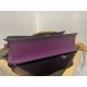 Valentino Loco Large Shoulder Bag In Purple Calfskin