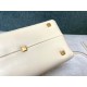 Valentino One Stud Top Handle Bag In White Nappa Leather