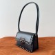 Valentino Rockstud23 Small Shoulder Bag in Black Calfskin