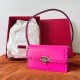 Valentino Rockstud23 Shoulder Bag in Pink Calfskin