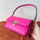 Valentino Rockstud23 Shoulder Bag in Pink Calfskin