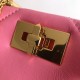 Valentino Roman Stud Small Handle Bag In Pink Nappa Leather