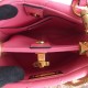 Valentino Roman Stud Small Handle Bag In Pink Nappa Leather