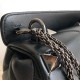 Valentino Roman Stud Medium Chain Bag In Black Nappa Leather