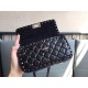 Valentino Rockstud Spike Small Bag In Black Nappa Lambskin