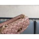 Valentino Rockstud Spike Small Bag In Poudre Nappa Lambskin