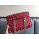 Valentino Rockstud Spike Small Bag In Red Nappa Lambskin