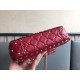 Valentino Rockstud Spike Small Bag In Red Nappa Lambskin