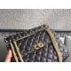 Valentino Rockstud Spike Medium Bag In Black Nappa Lambskin