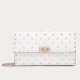 Valentino Rockstud Spike Crossbody Clutch Bag In White Lambskin