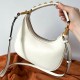 Valentino Stud Sign Hobo Bag In White Calfskin