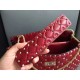 Valentino Red Rockstud Spike Tote Bag