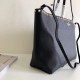 Valentino Rockstud Large Shopping Bag In Black Leather