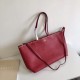 Valentino Rockstud Large Shopping Bag In Red Leather