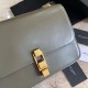 Saint Laurent Le Carre Satchel Bag In Olive Calfskin