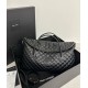 Saint Laurent Es Giant Travel Bag In Black Quilted Leather