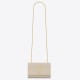 Saint Laurent Kate Small Chain Bag In Ivory Grain De Poudre Leather