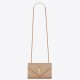 Saint Laurent Envelope Small Bag In Beige Matelasse Grained Leather