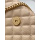 Saint Laurent Envelope Small Bag In Beige Matelasse Grained Leather