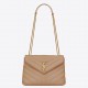 Saint Laurent LouLou Small Chain Bag In Beige Quilted Calfskin