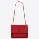 Saint Laurent Niki Baby Chain Bag In Red Lambskin