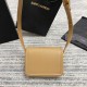 Saint Laurent Small Solferino Bag In Dark Beige Calfskin