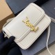 Saint Laurent Small Solferino Bag In White Calfskin