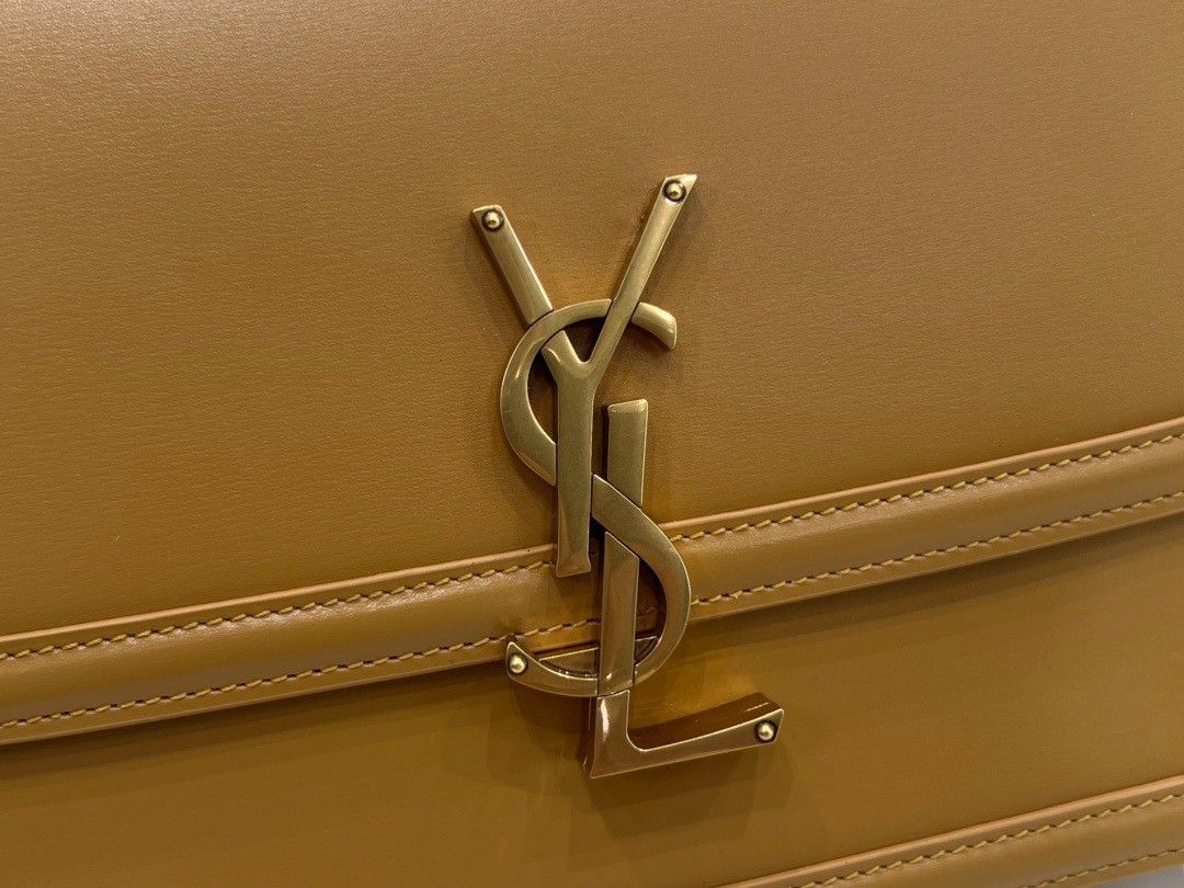 Saint Laurent Medium Solferino Bag In Camel Calfskin