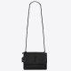 Saint Laurent Sunset Medium Chain All Black Bag In Calfskin